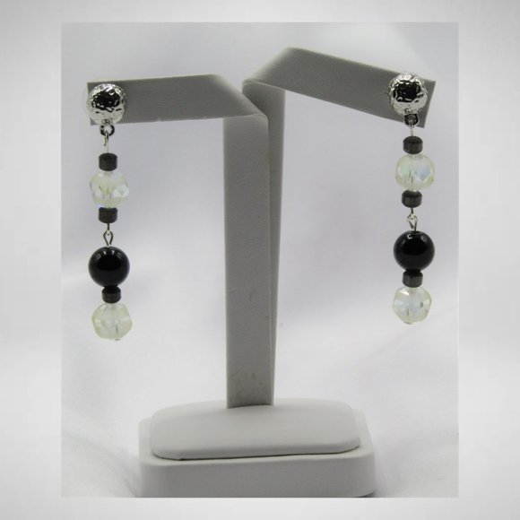 BLACK & FROSTED CLEAR Beaded Jewelry Set - Picture 5 of 5
